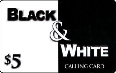Black and White Calling Card